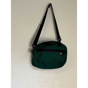 Franklin Quest Covey vintage Bag Green Canvas  Style tote